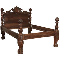Carved Bed, Walnut Italy 17th Century