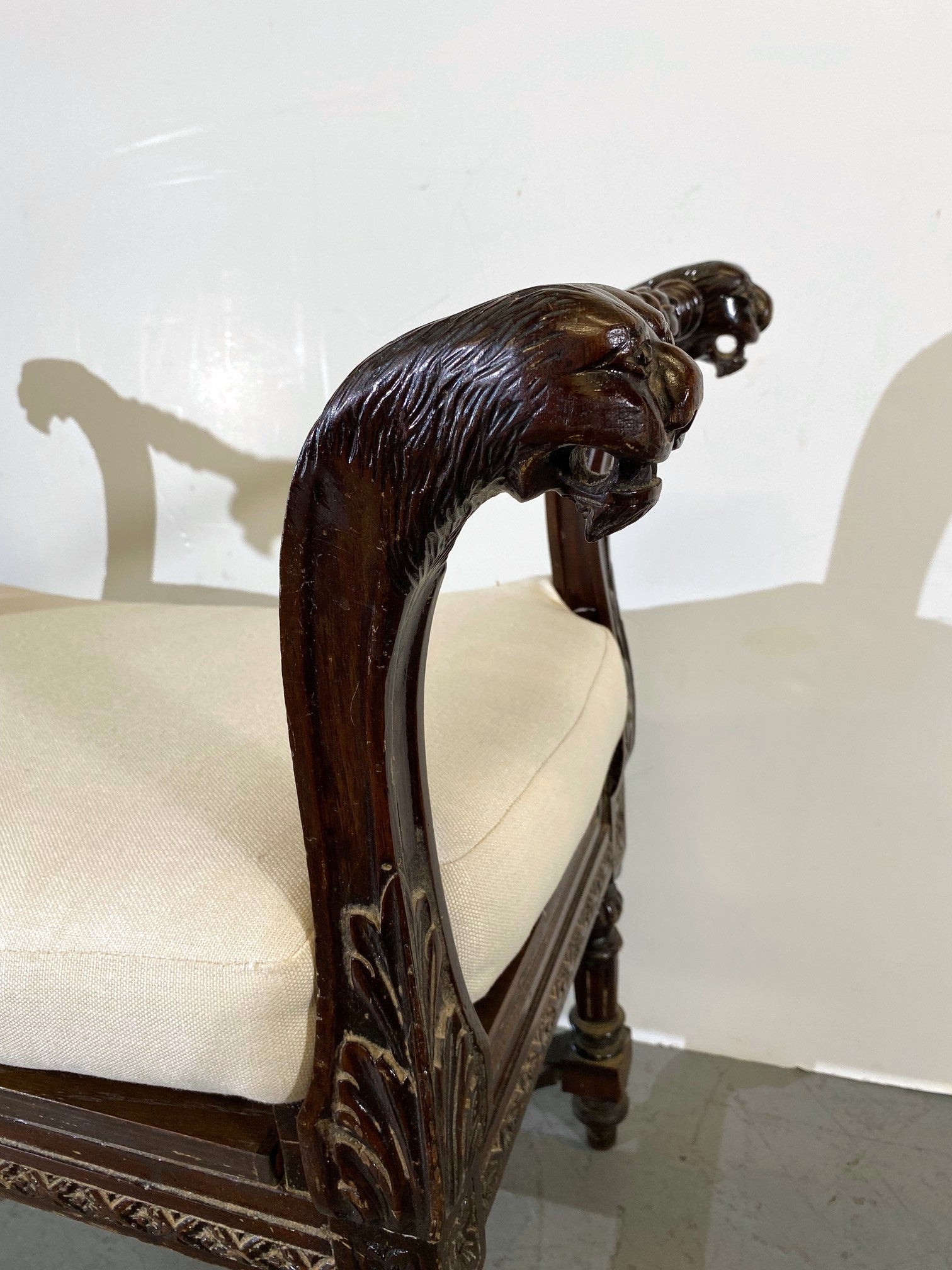 American Carved Bench For Sale