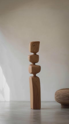 Totem biomorfo in piedi intagliato di Joel Escalona Still Stand No114
