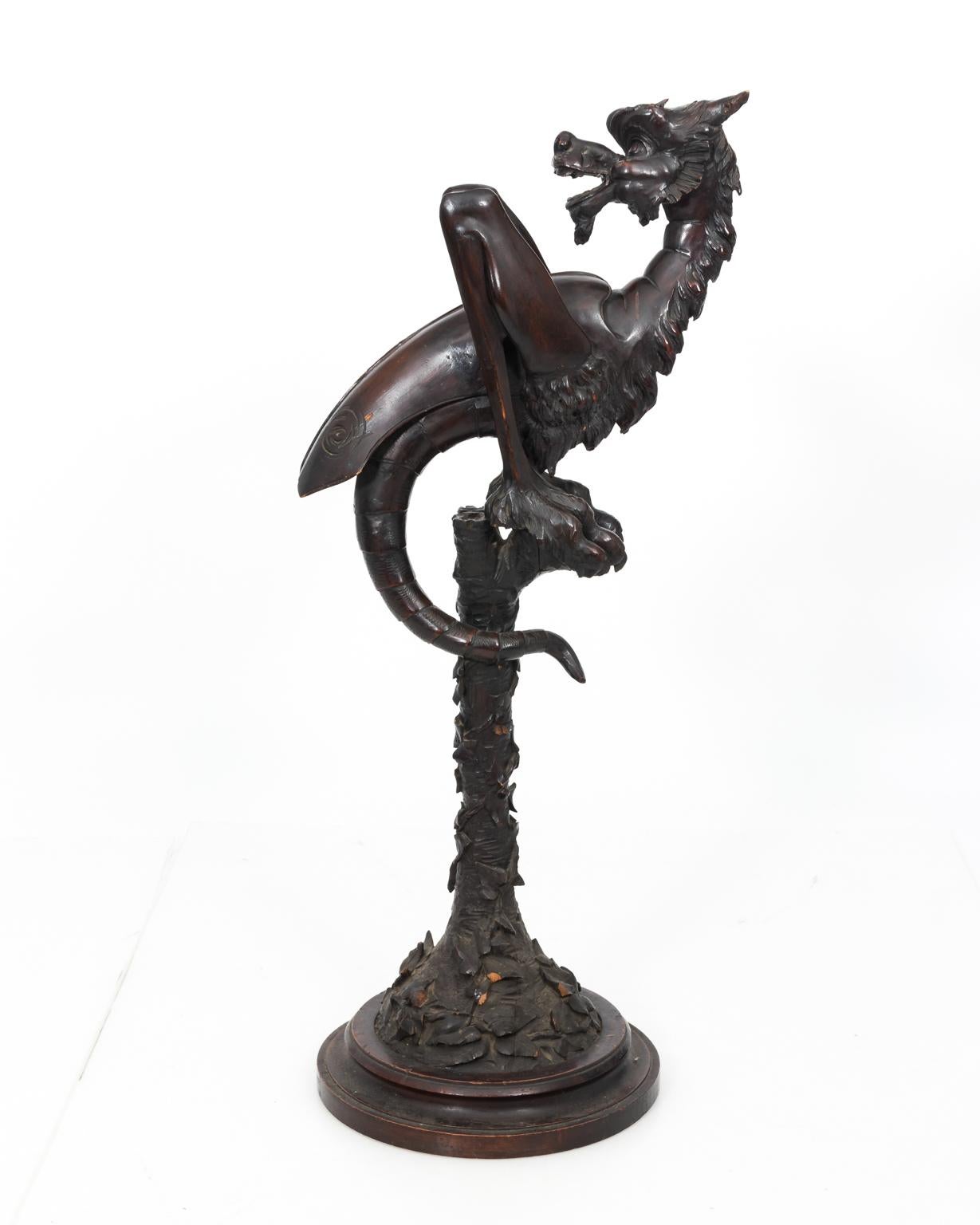 Black Forest Carved Black Forrest Animal Figure, circa 1880