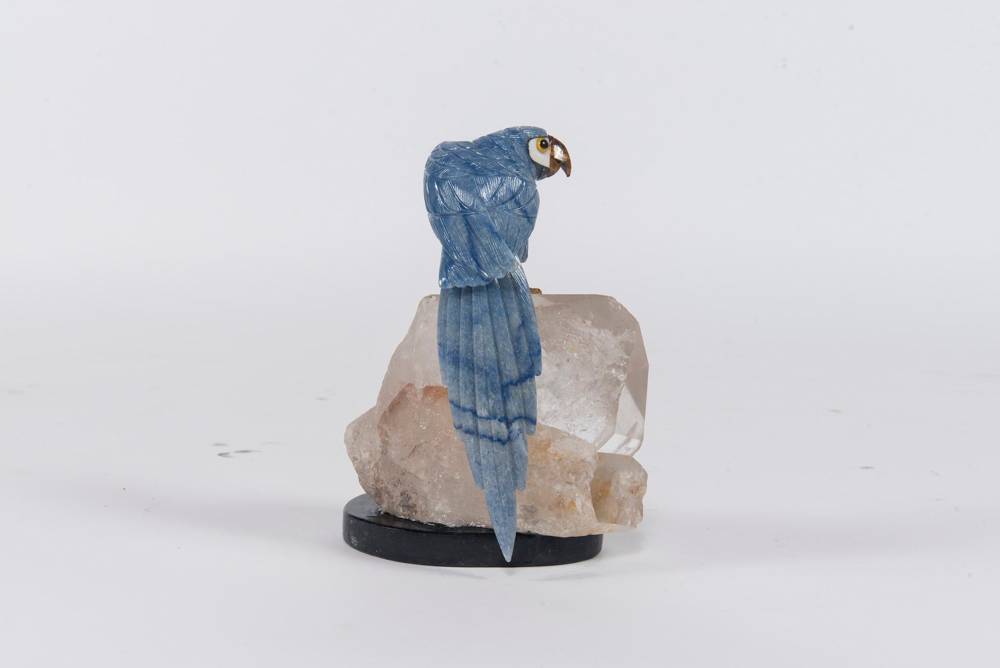 blue stone sculpture