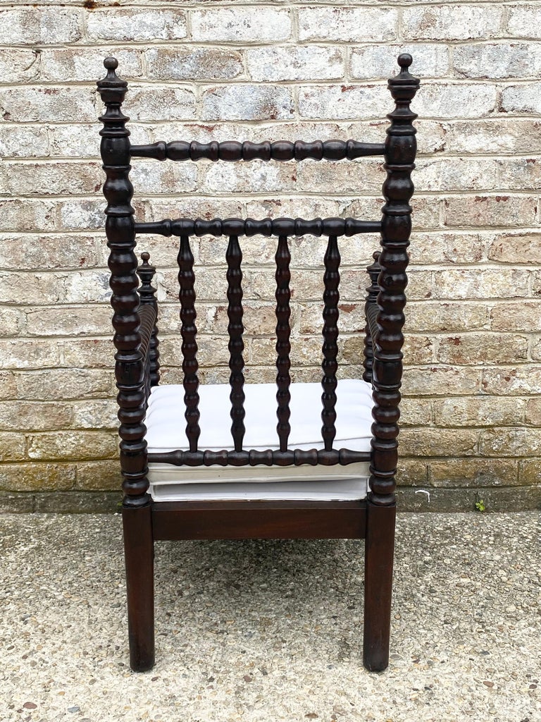 Carved Bobbin Arm Chair For Sale at 1stDibs