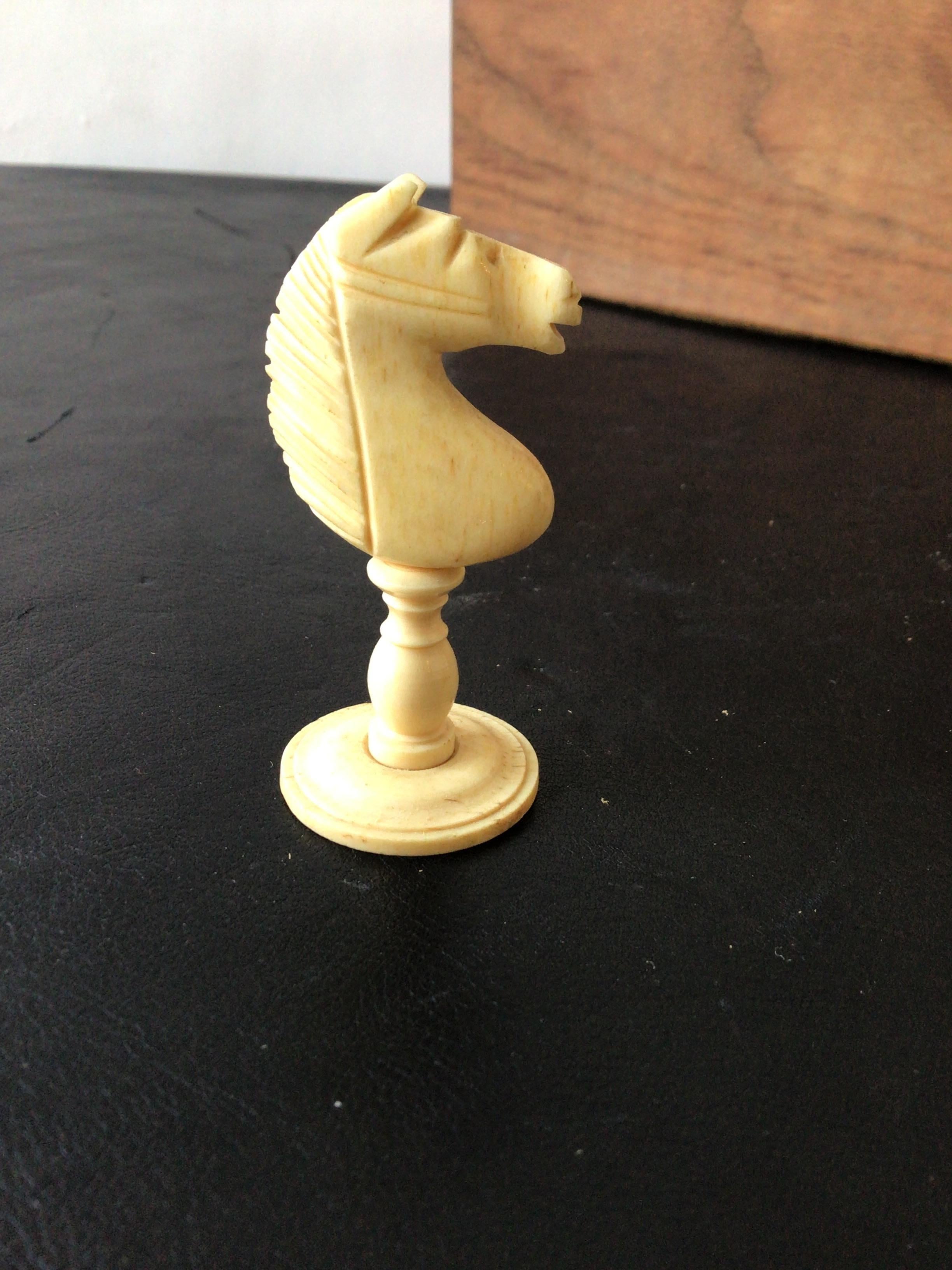 Carved Bone Chess Pieces 2