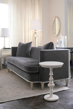 Carved Bone End Table Pedestal, Pushpa