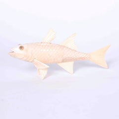 Carved Bone Koi Fish