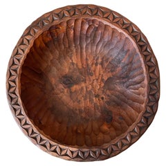 Vintage Carved Bowl