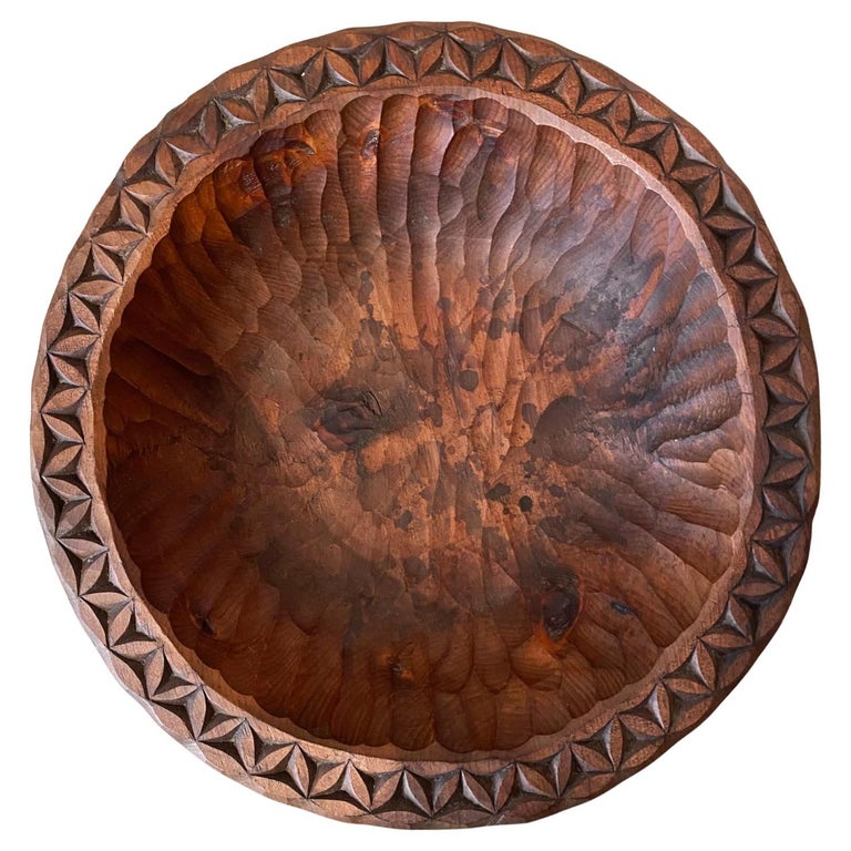 Carved Bowl For Sale at 1stDibs