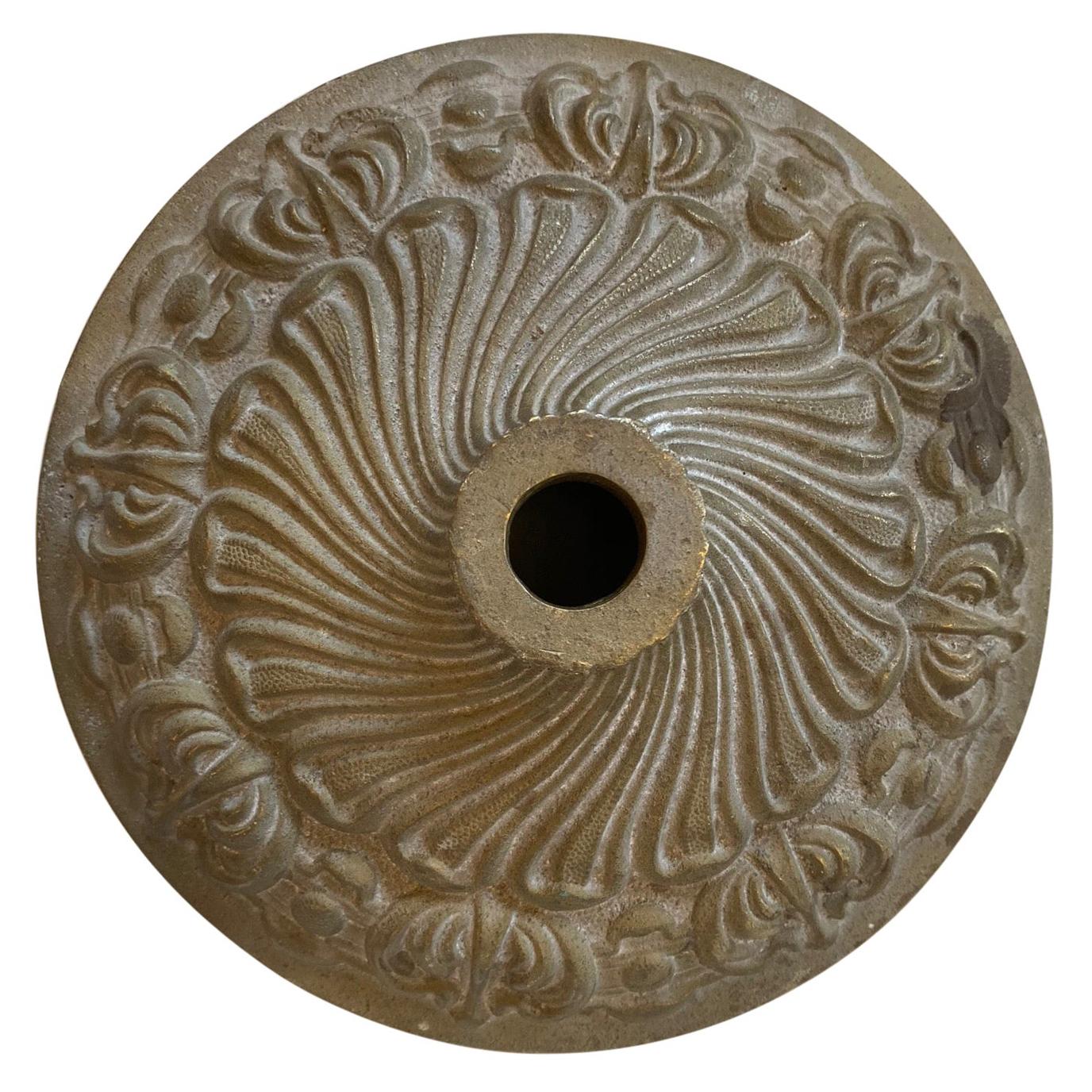 Carved Brass Escutcheon with Florets