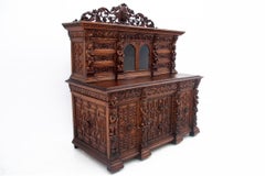 Carved buffet-chest of drawers, France, circa 1860.