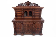 Carved buffet-chest of drawers, France, circa 1860.