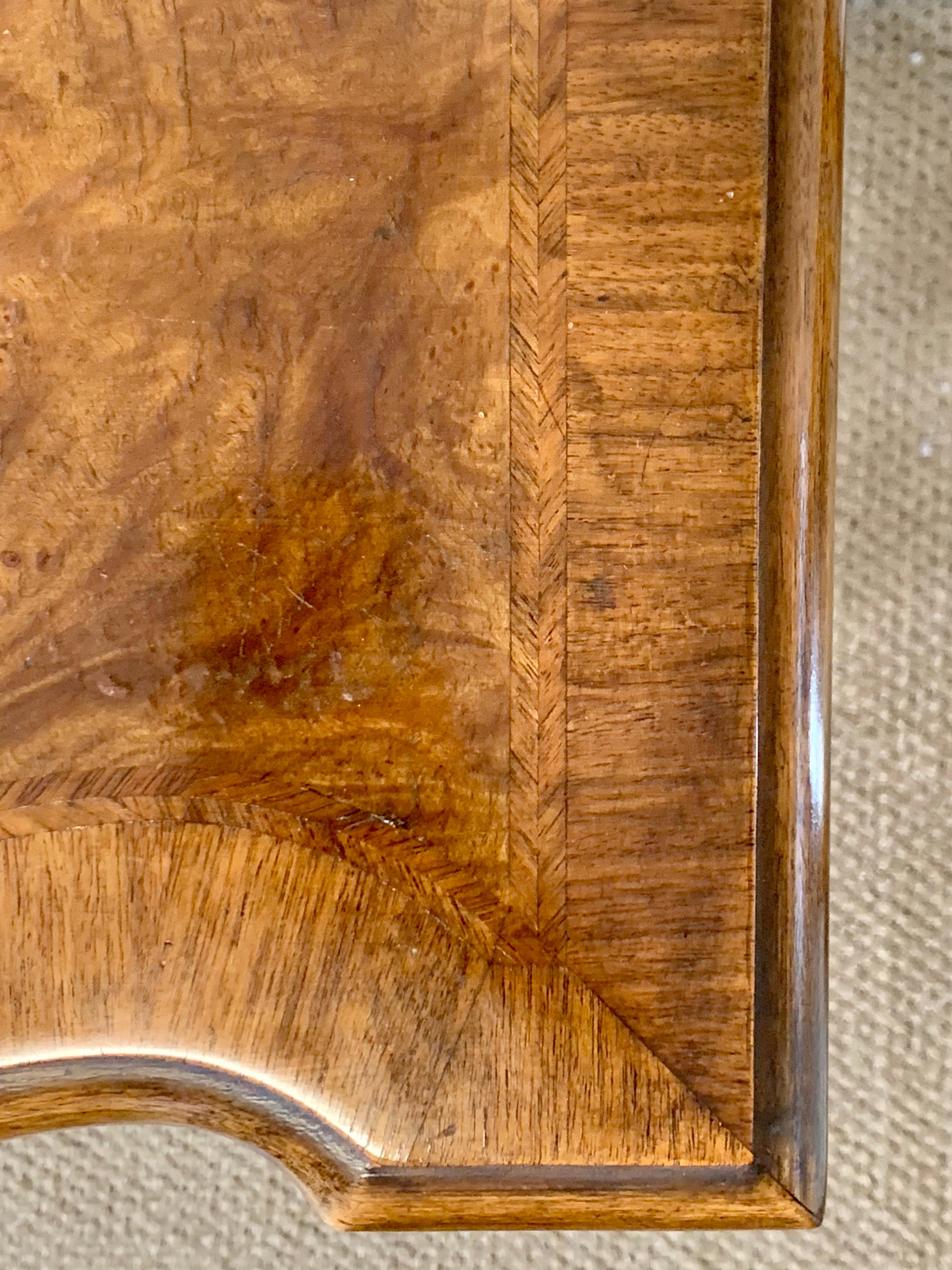 Carved Burled Walnut Ball and Claw Console Table 5