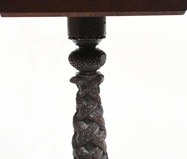 Carved Burmese Side Table Myanmar Burma Furniture, 1840 For Sale at 1stDibs