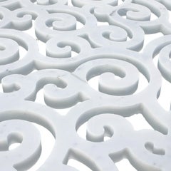 Carved Carrara Coffe Table