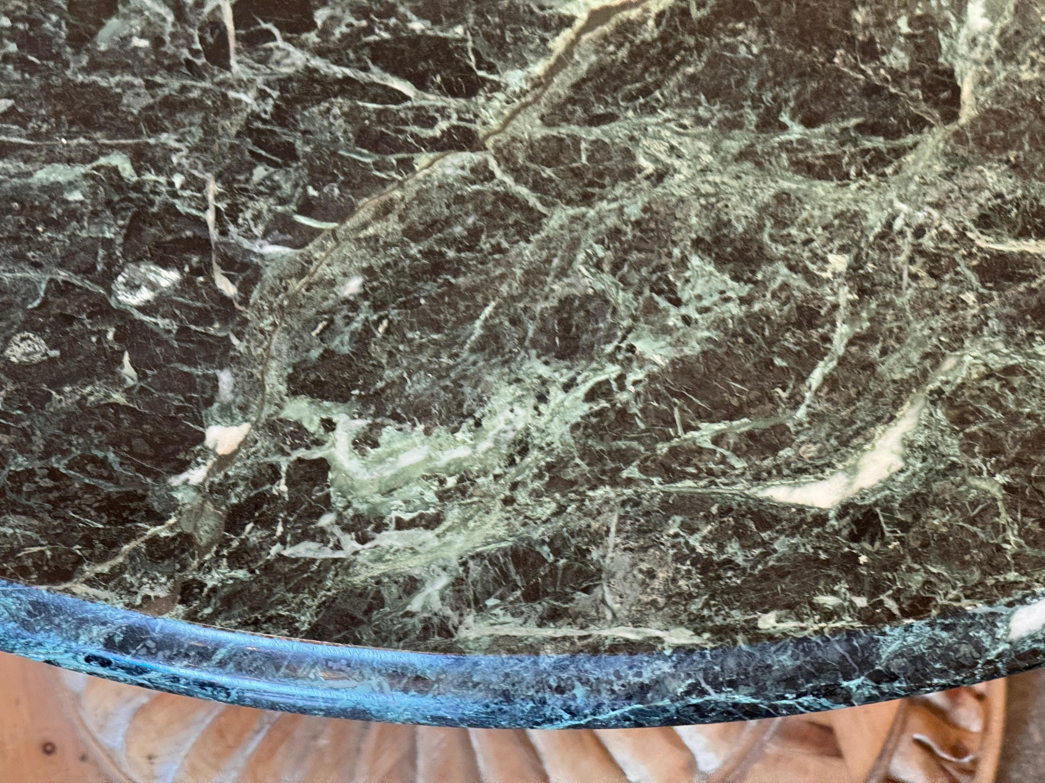 Carved Center Table With Marble Top For Sale 5