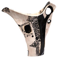 Carved Ceramic Vase - Jug by Wojciech Dzienniak Contemporary Art 2025