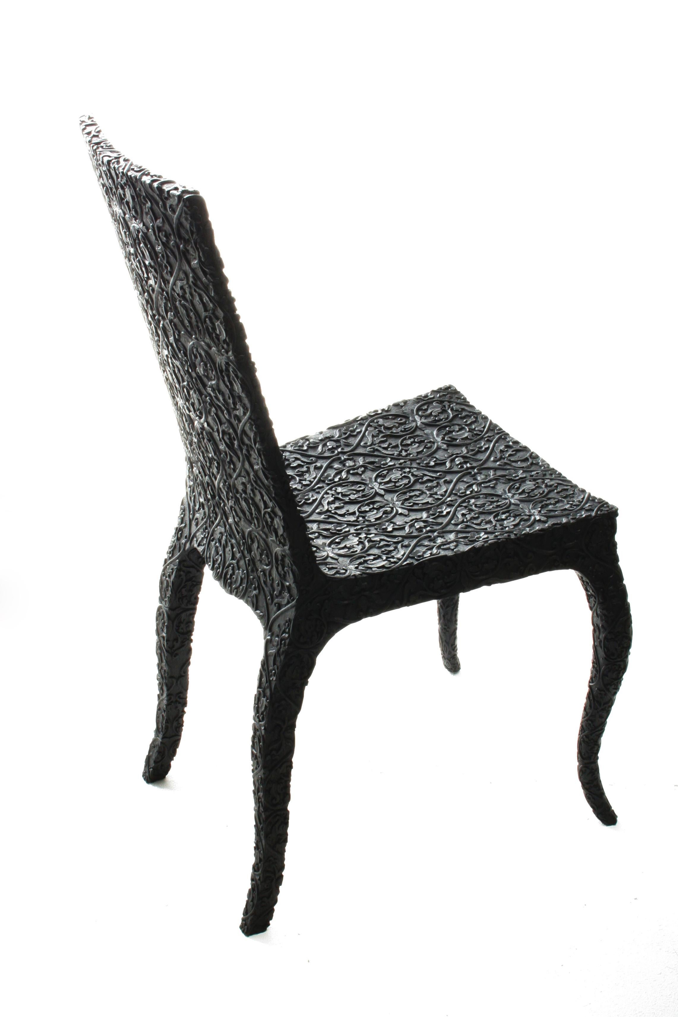 The Carved chair is part of the Personal Edition Collection. 

Marcel Wanders works tirelessly to shape the design industry and bring to it a more romantic and humanistic approach. He seeks to develop a contemporary language that is both personal