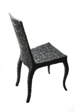 Carved Chair, by Marcel Wanders, Hand-Carved Chair, 2008, Black, Limited