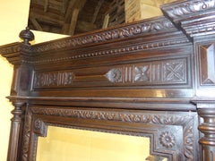 Carved Chateau Armoire Louis XVI Style, circa 1870