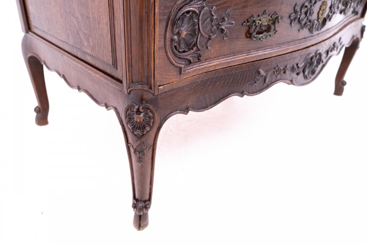 Geschnitzte Kommode, Frankreich, um 1880 (Eichenholz) im Angebot