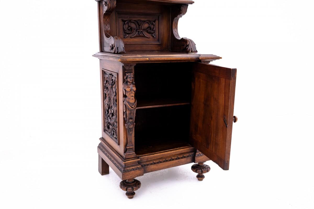 French Carved chest of drawers, France, circa 1880.