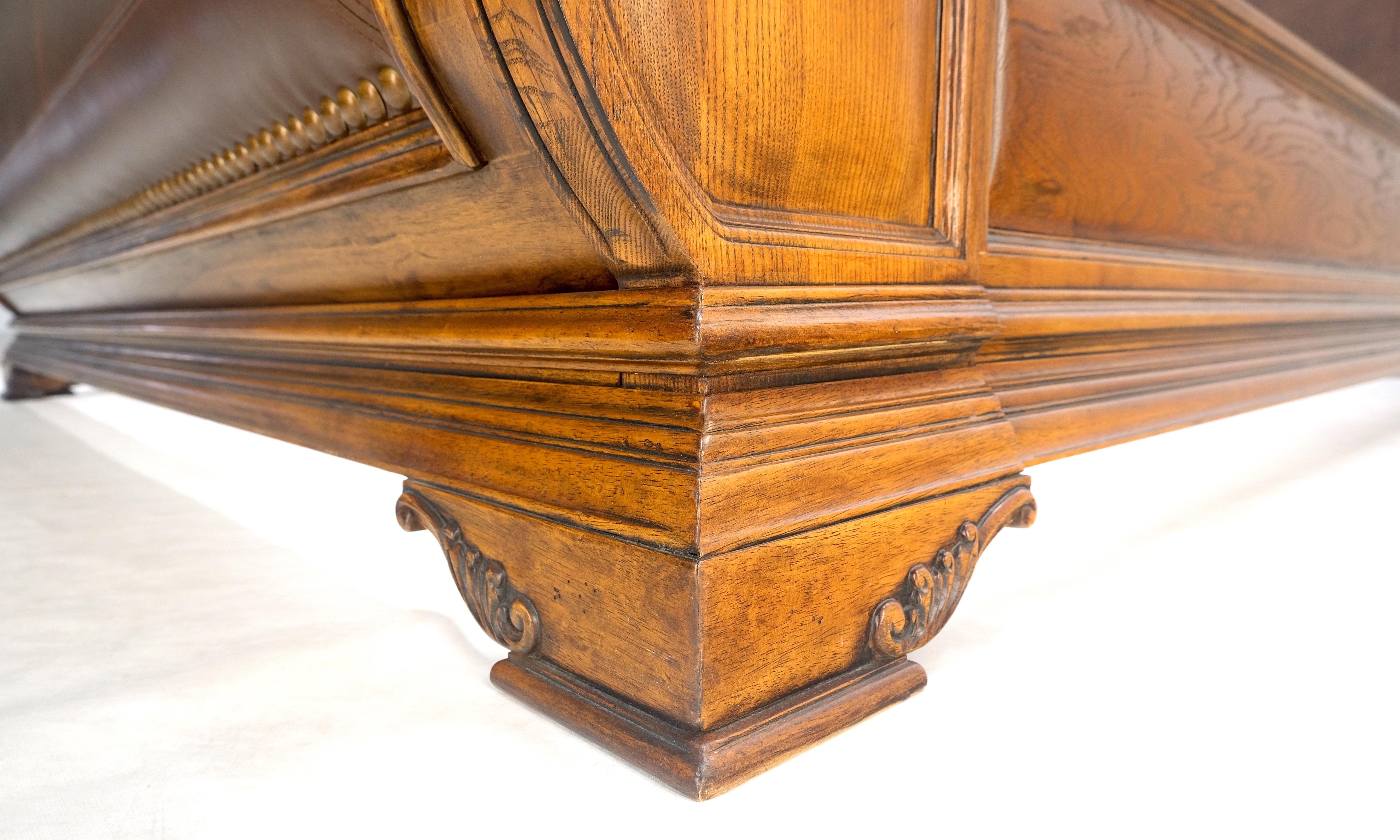 Lit à baldaquin KING Size en cuir sculpté Brown MINT ! en vente 5