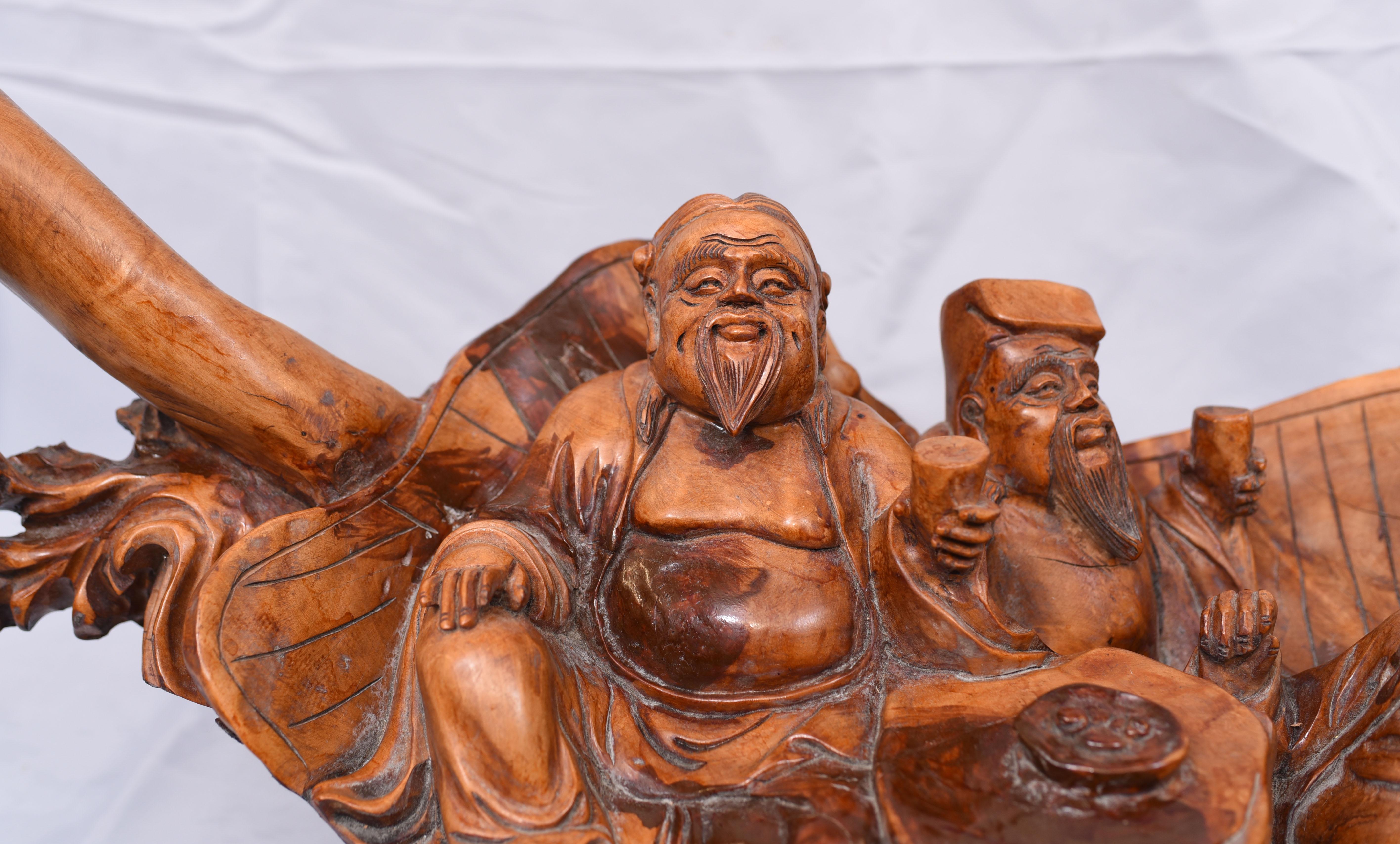 chinese wise man figurine