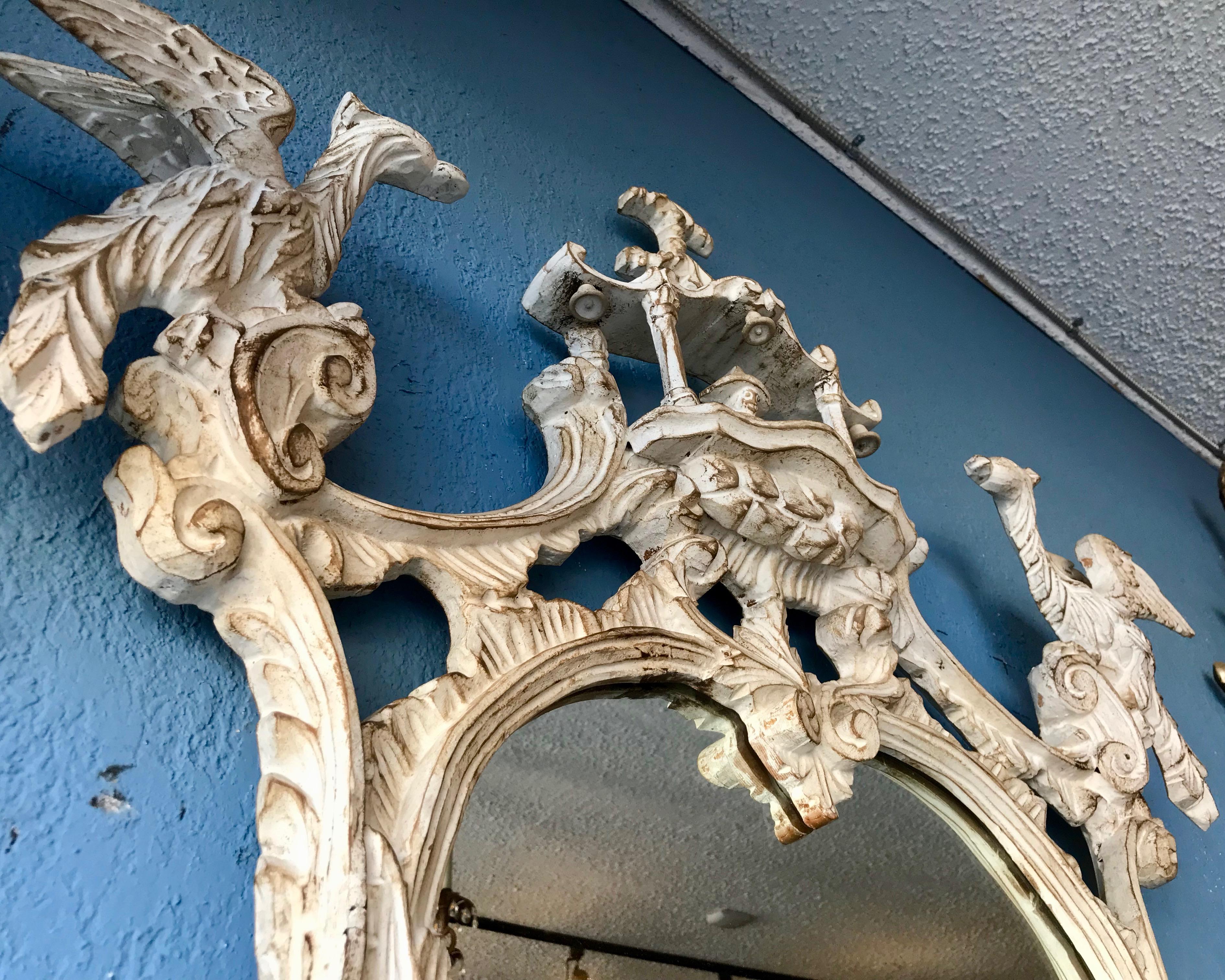 Carved Chippendale Style Mirror 6