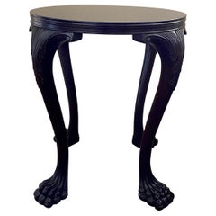 Carved Claw Paw Foot Acanthus Leaf Side End Table by Hickory Chair