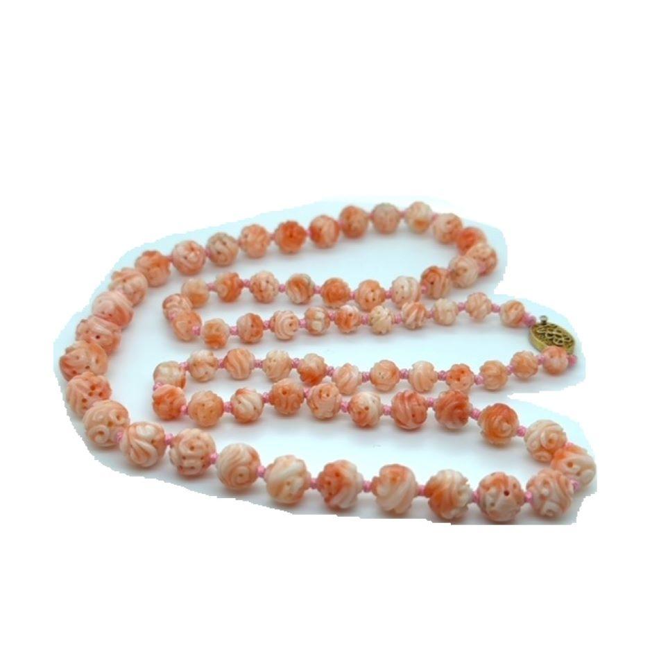 Carved Coral Momo Coral necklace-25