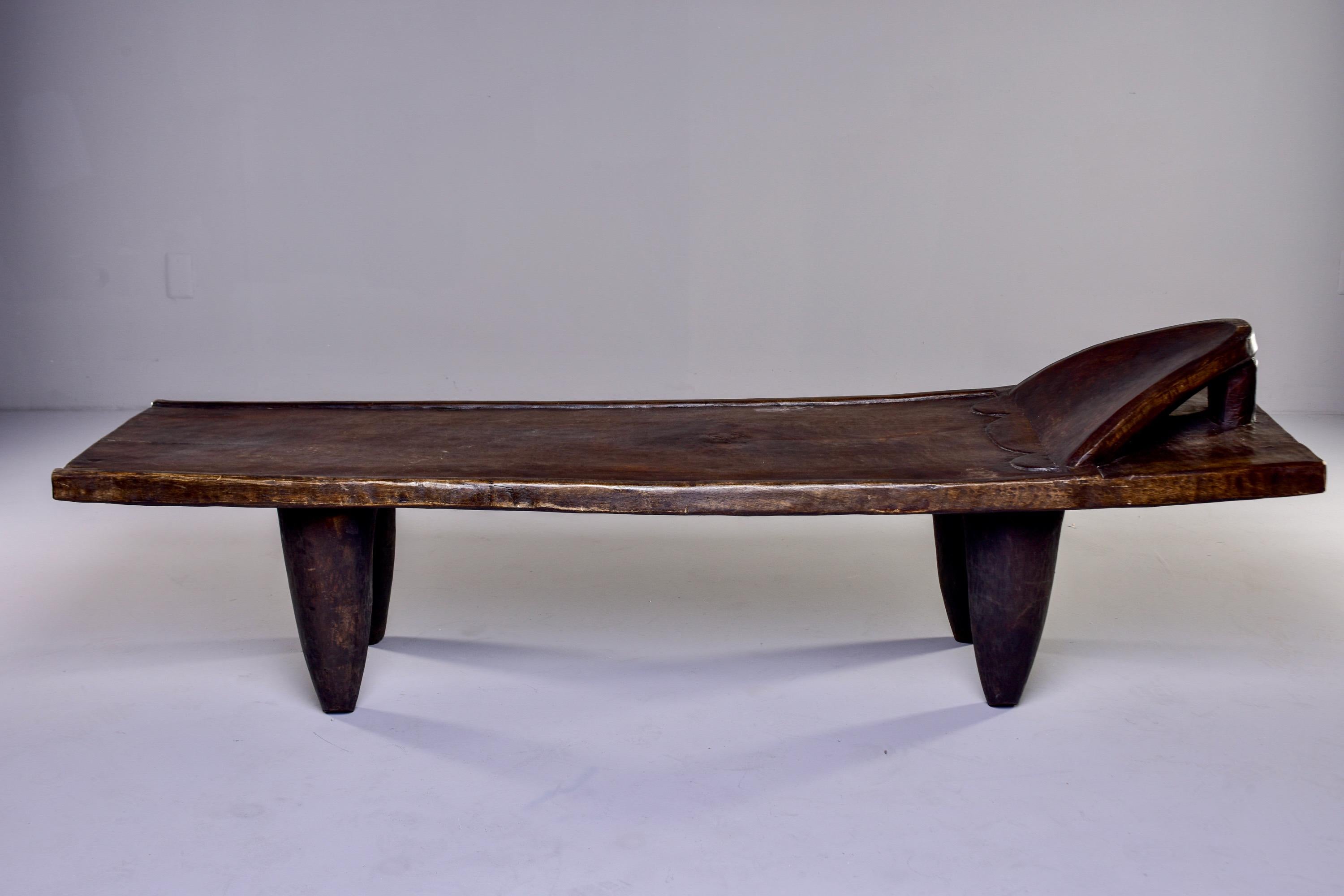 20th Century Carved Cote d’Ivoire Senufo Bench Day Bed