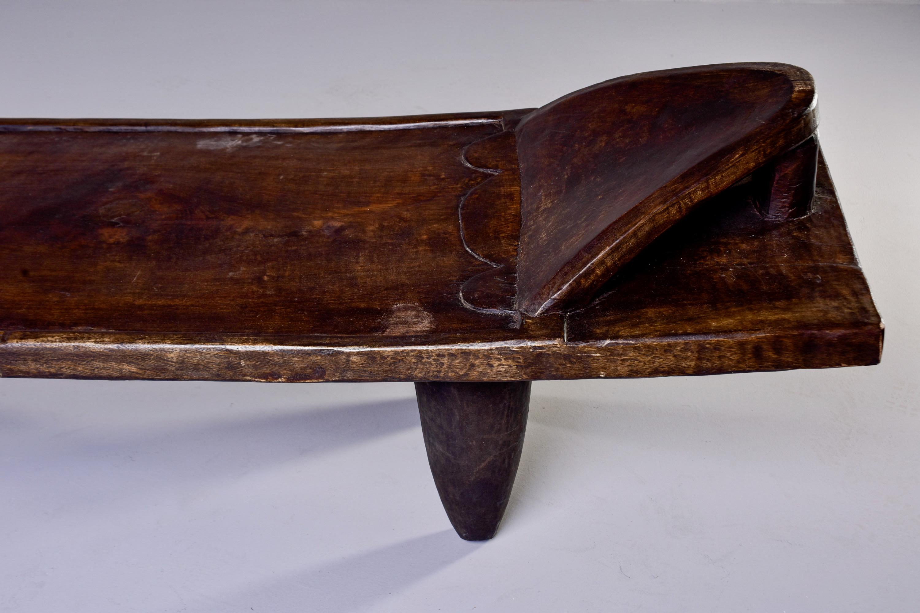 Wood Carved Cote d’Ivoire Senufo Bench Day Bed