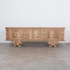 Carved Credenza, Belgium, circa 1940