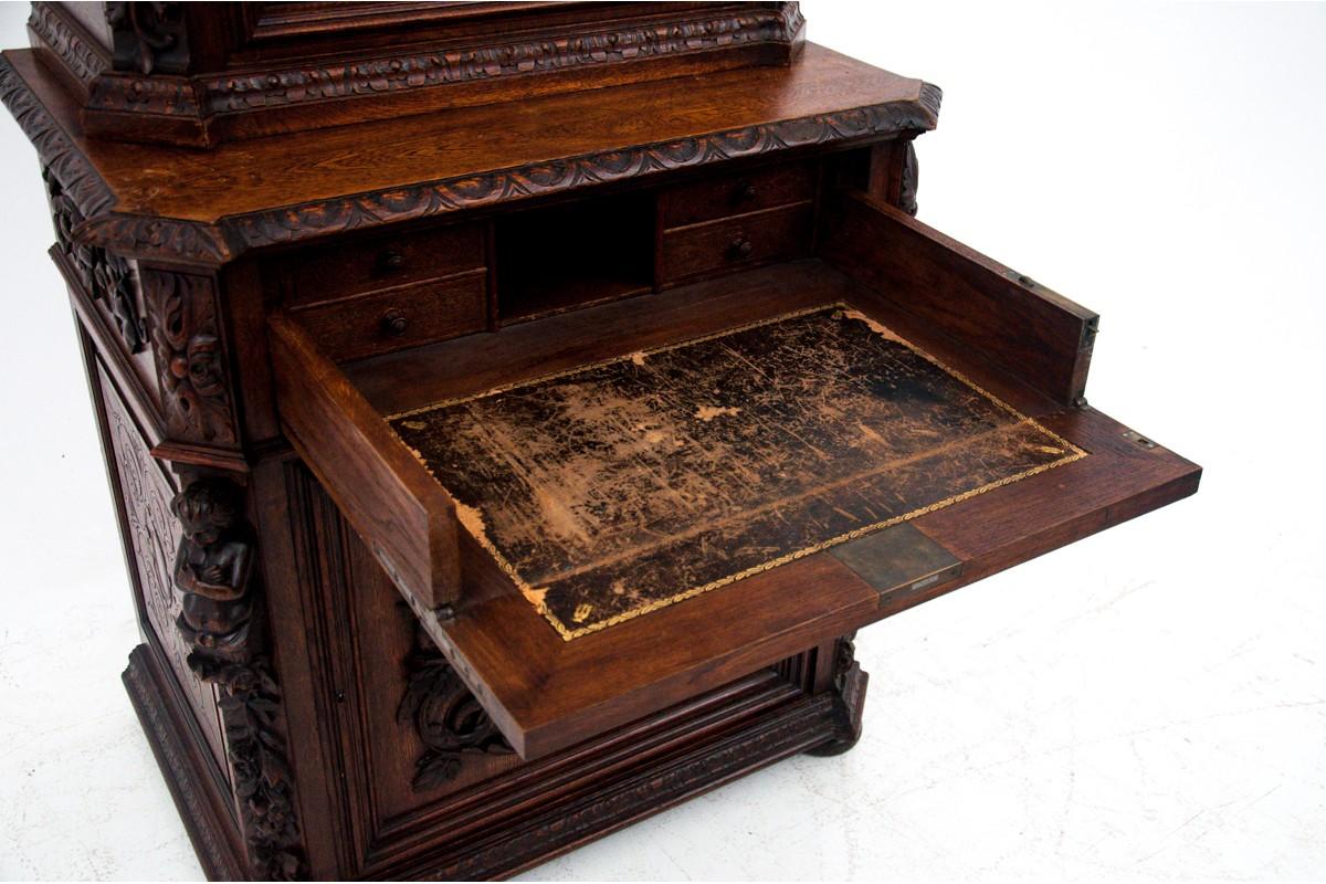 Geschnitztes Schrank, Frankreich, um 1880. im Zustand „Gut“ im Angebot in Chorzów, PL