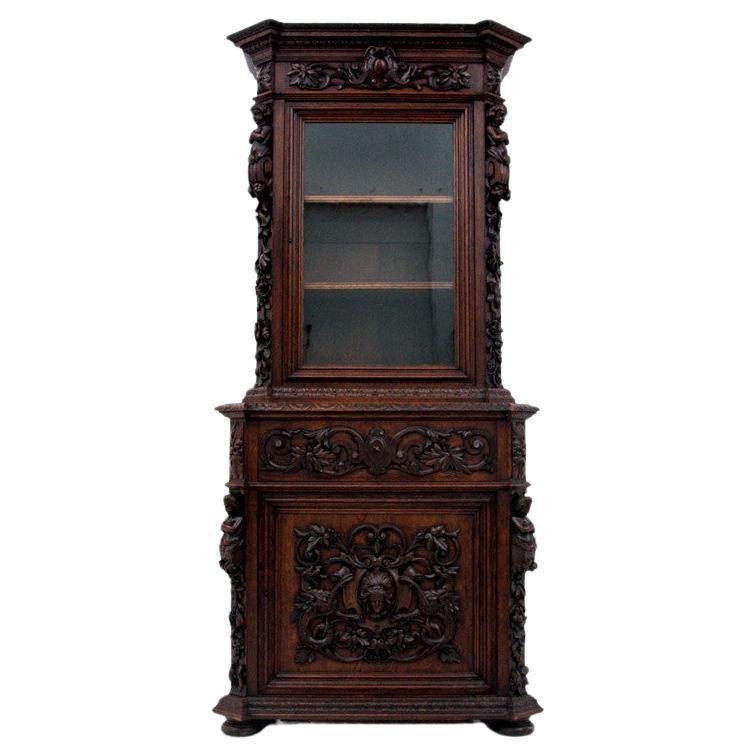 Geschnitztes Schrank, Frankreich, um 1880.