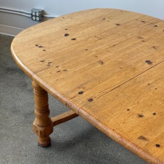Carved Daumiller Style Pine Extendable Dining Table