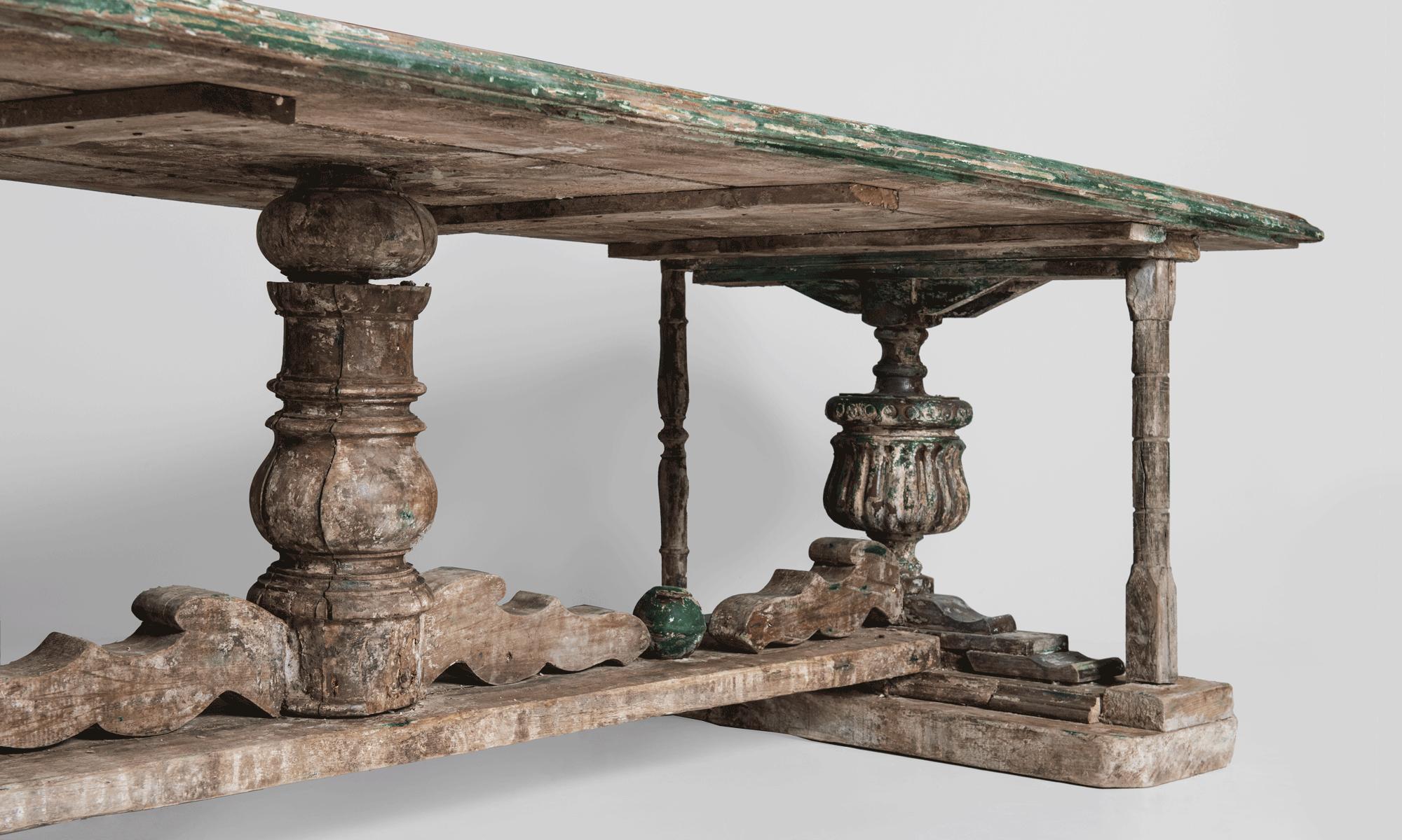 Italian Carved Dining Table, Italy, 18th Century