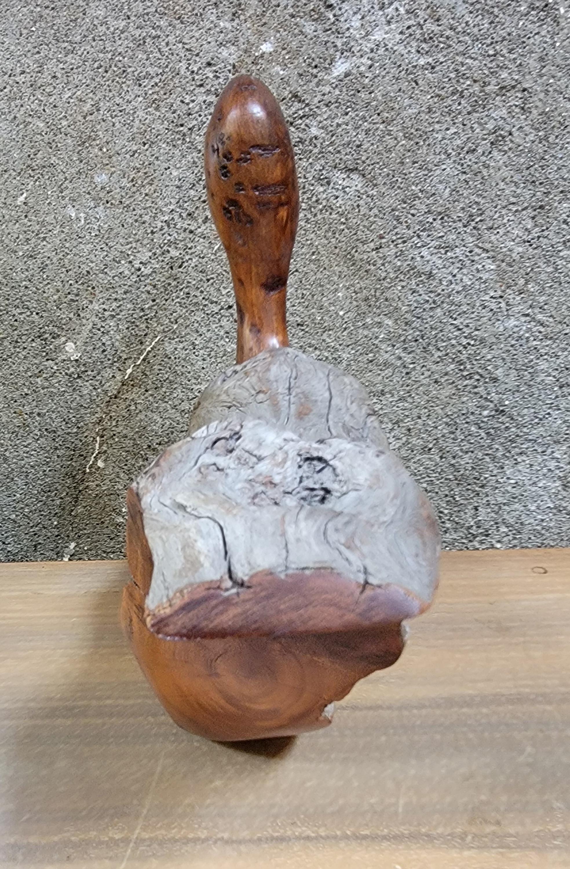 American Carved Driftwood Sculpture Waterfowl Bird by Kevin Morin For Sale
