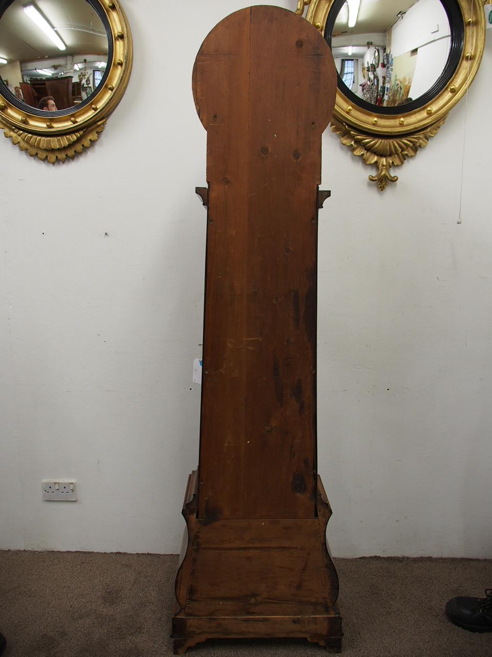 Carved Drum Head Grandfather Clock by J W Mitchell, Glasgow In Good Condition In Edinburgh, GB