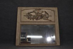 Miroir de moisson sculpté et décoré à la peinture française du début des années 1900