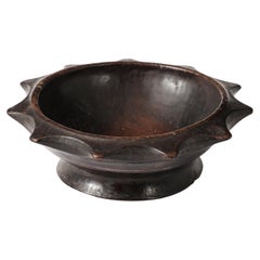Carved Ebony "Star" Vide Poche, France 1950's