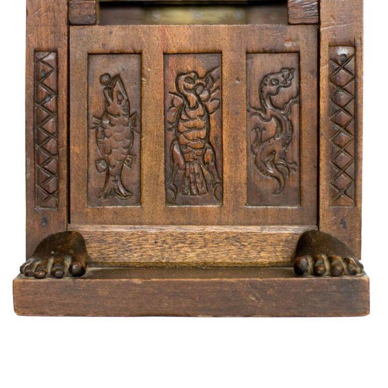 Carved Egyptian Pharaoh Amenhotep III Throne Jewelry Box In Good Condition For Sale In Van Nuys, CA