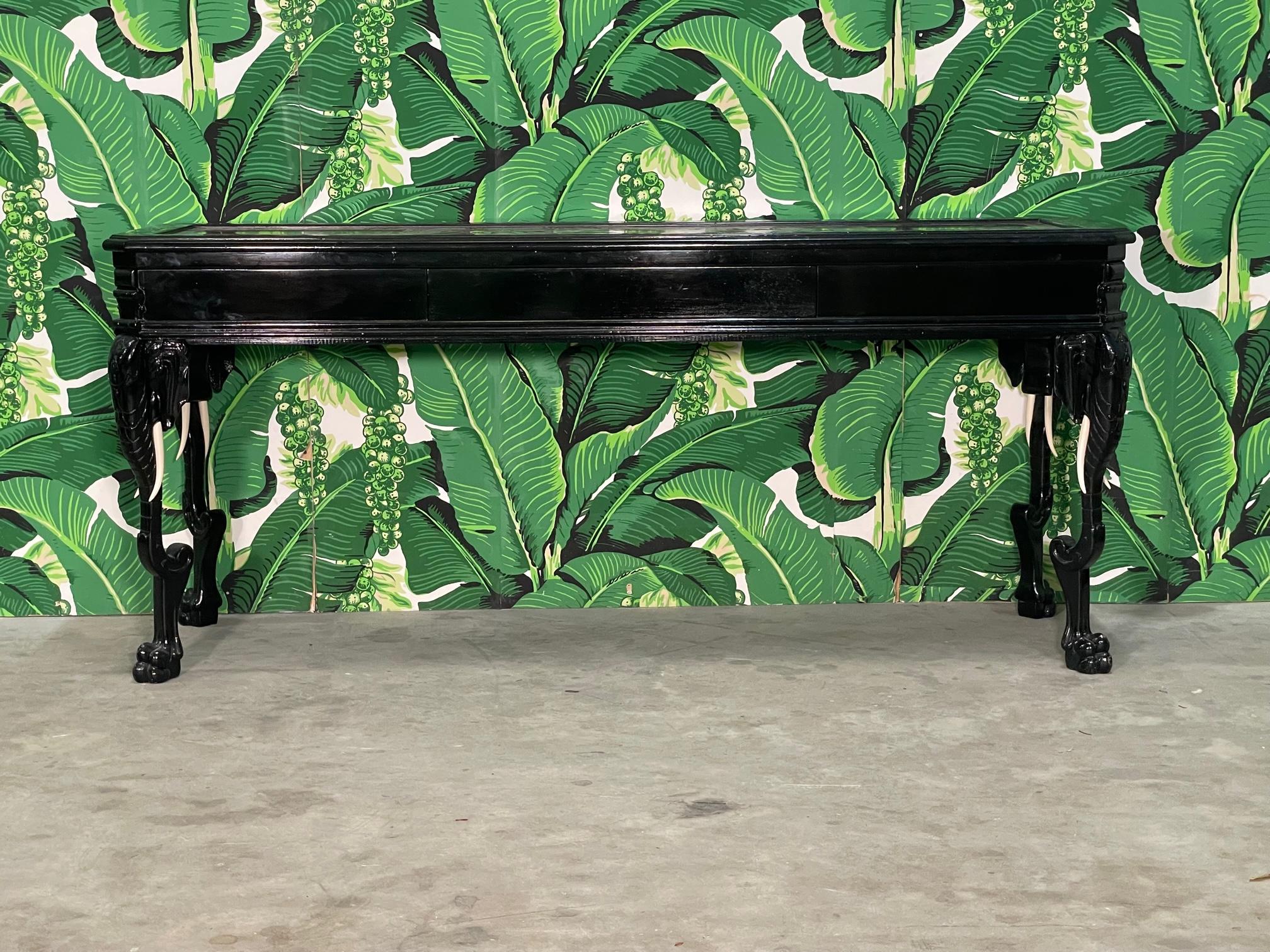elephant console table