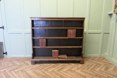 Carved Elm Open Bookcase.  The bookcase is good quality, with attractive carving