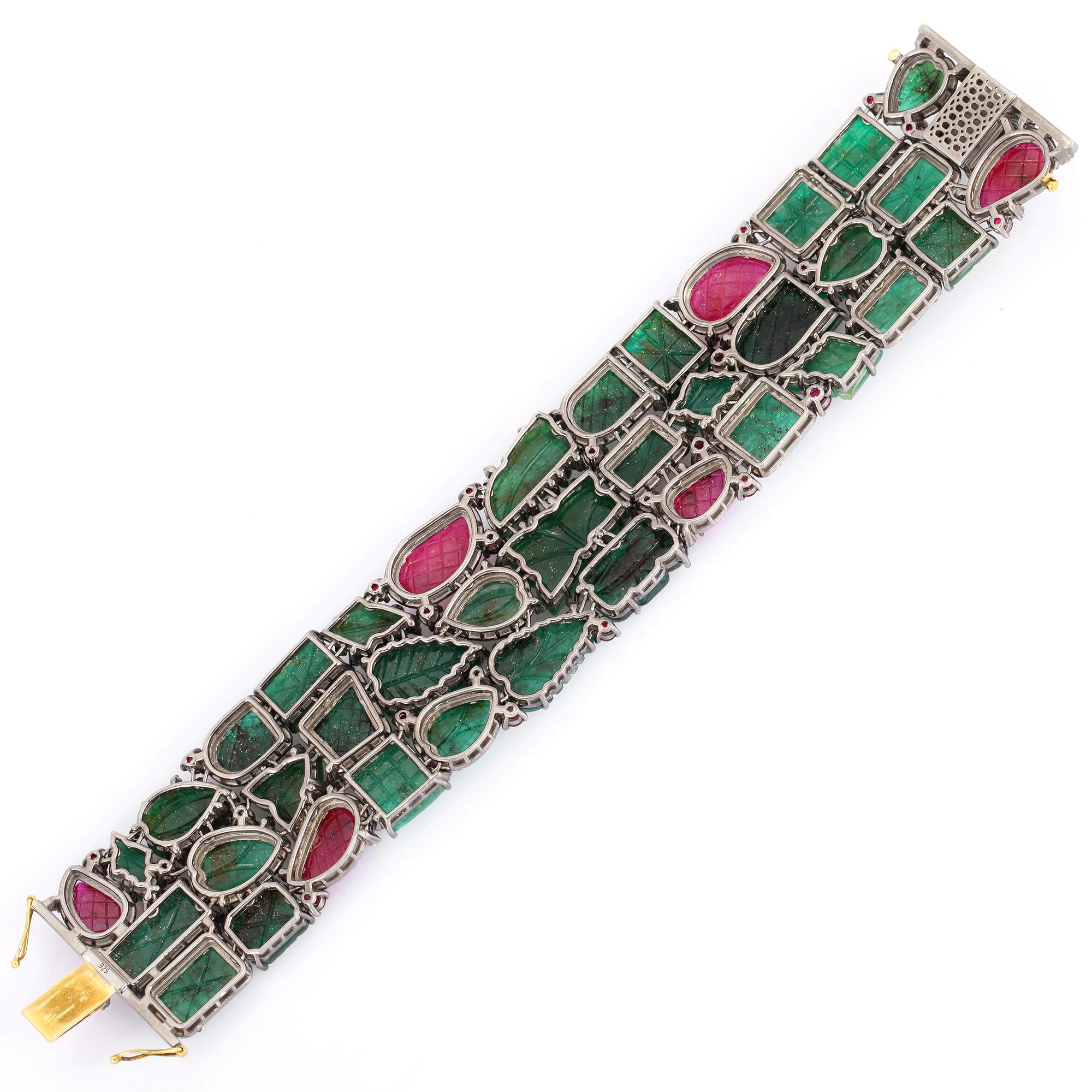 ruby and emerald bracelet