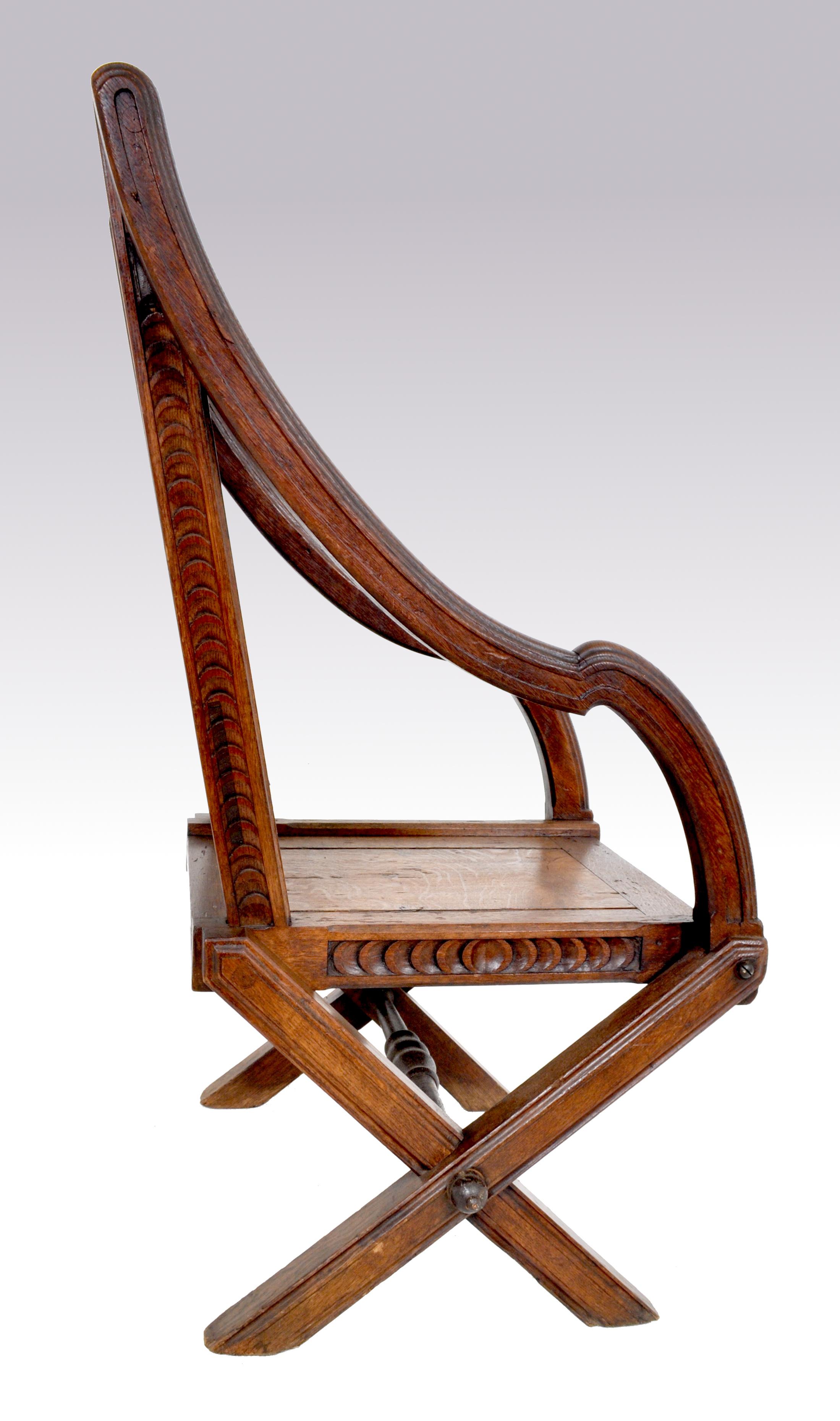 Mid-19th Century Carved English Gothic Revival Bishop's Throne Chair, A. W. Pugin, circa 1855