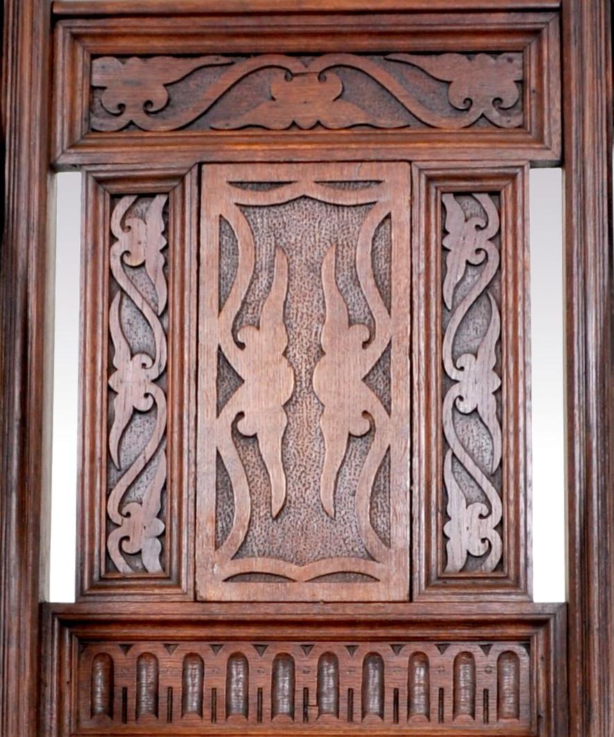 Oak Carved English Gothic Revival Bishop's Throne Chair, A. W. Pugin, circa 1855