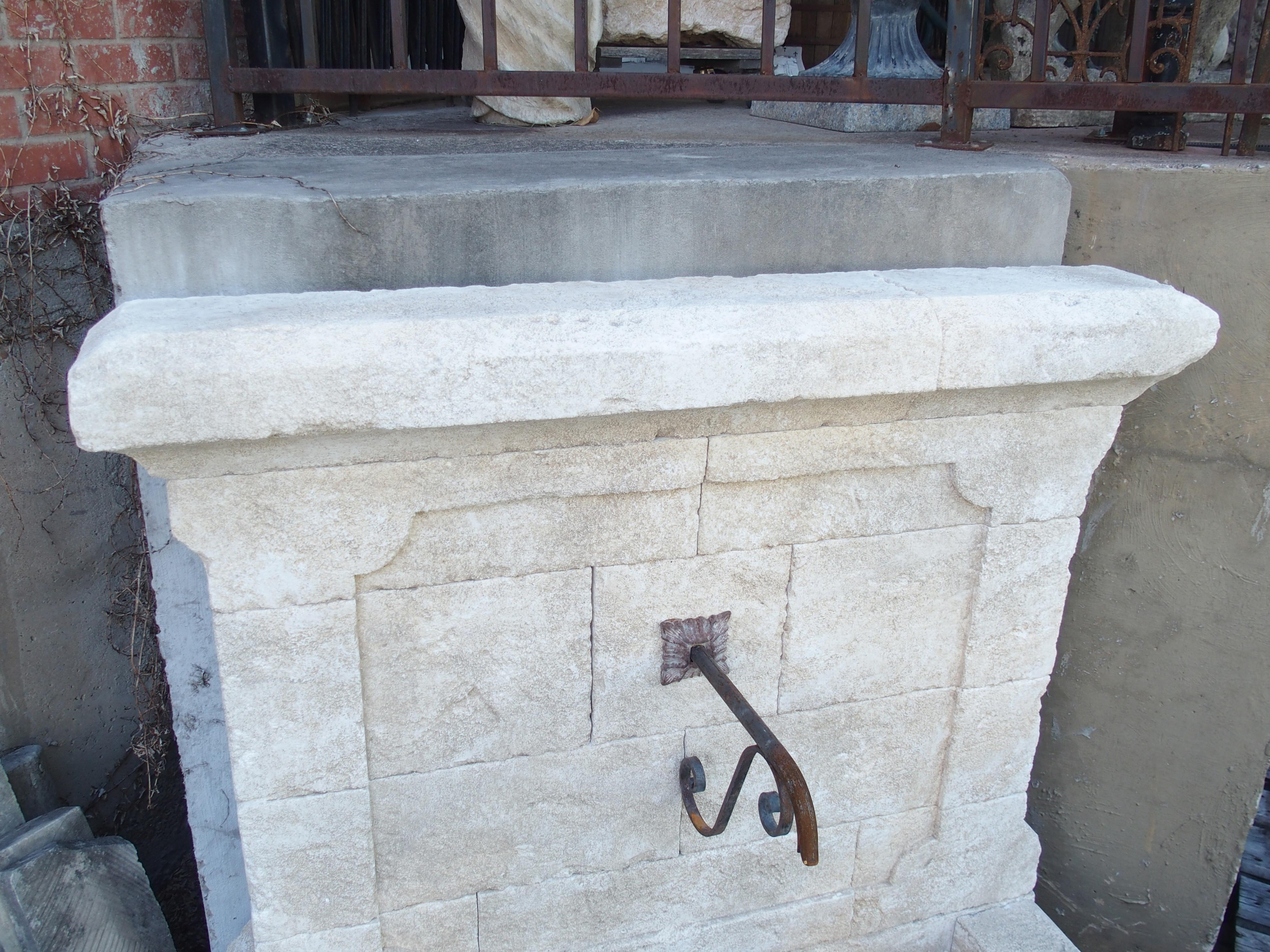Carved Estaillade Stone Wall Fountain from Provence, France For Sale 3