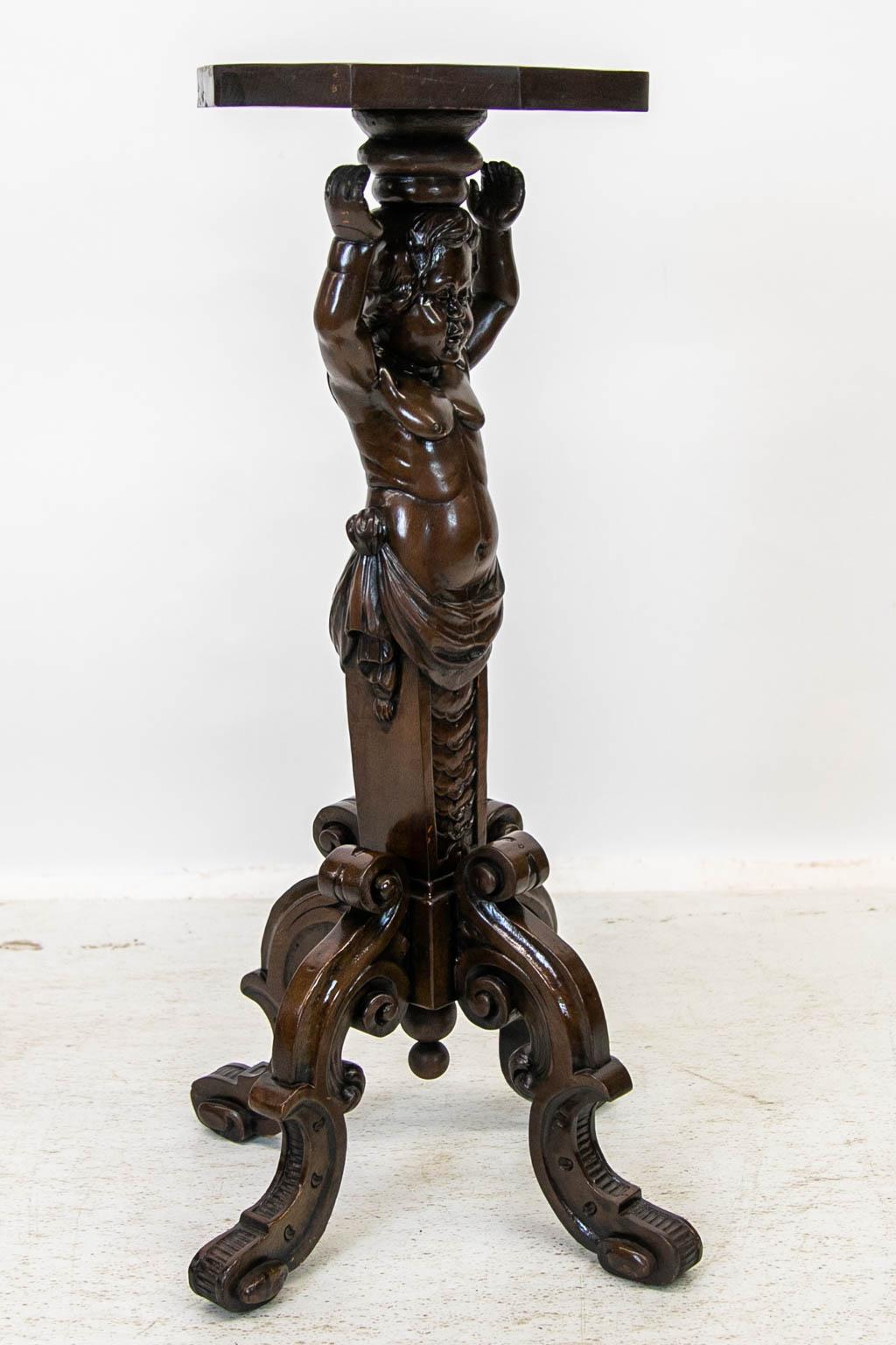 Late 19th Century Carved Figural Table/Stand For Sale