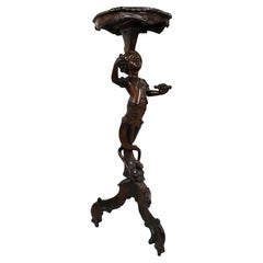 Carved Figural Torchiere in the 18th Century Style, Circa 1890