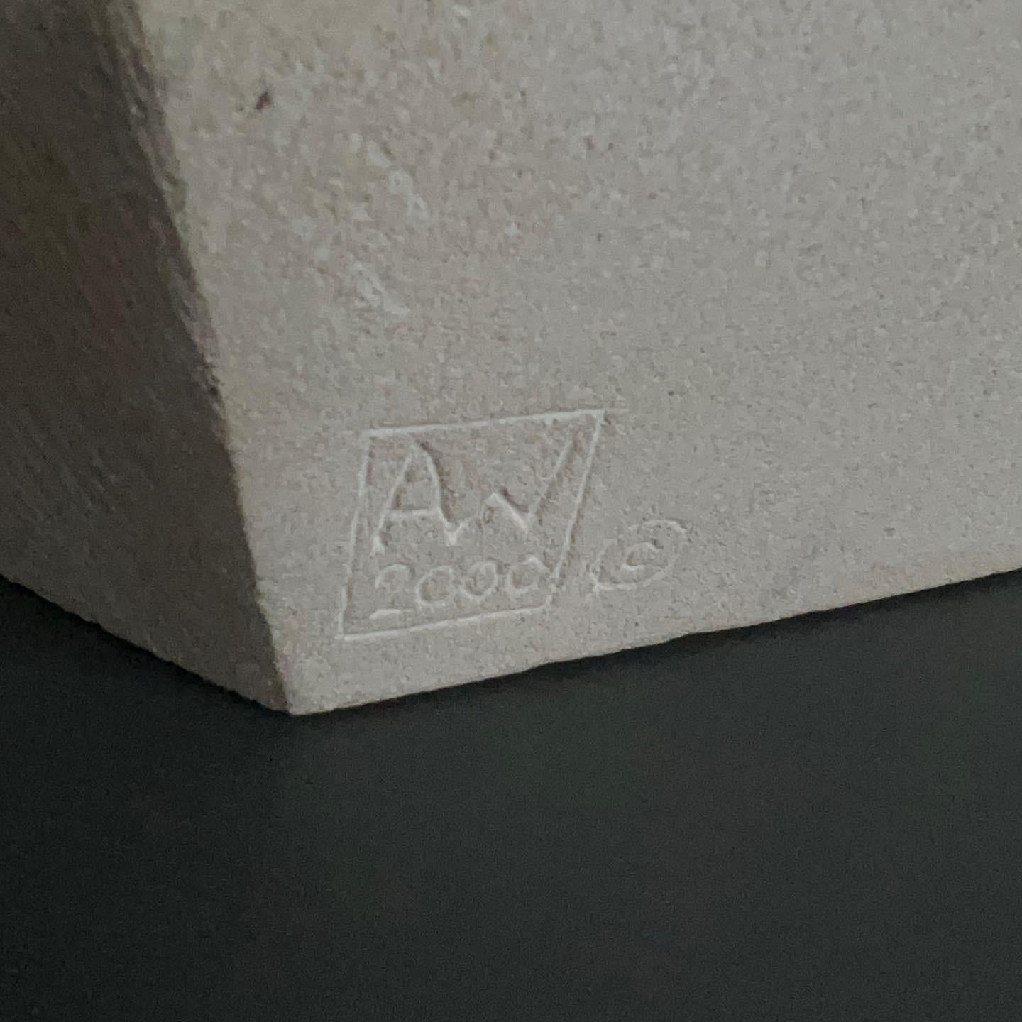 Carved Figurative Portland Stone Sculpture By Andre Wallace For Sale 5